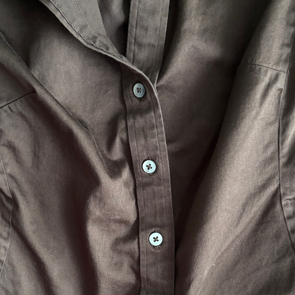Banana Republic Brown Button Up - Picture 3 of 4